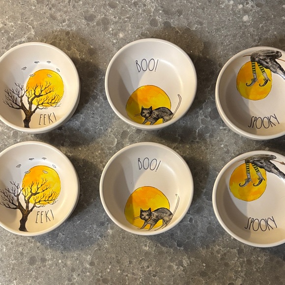 Rae Dunn Other - 6 Rae Dunn Halloween Bowls
